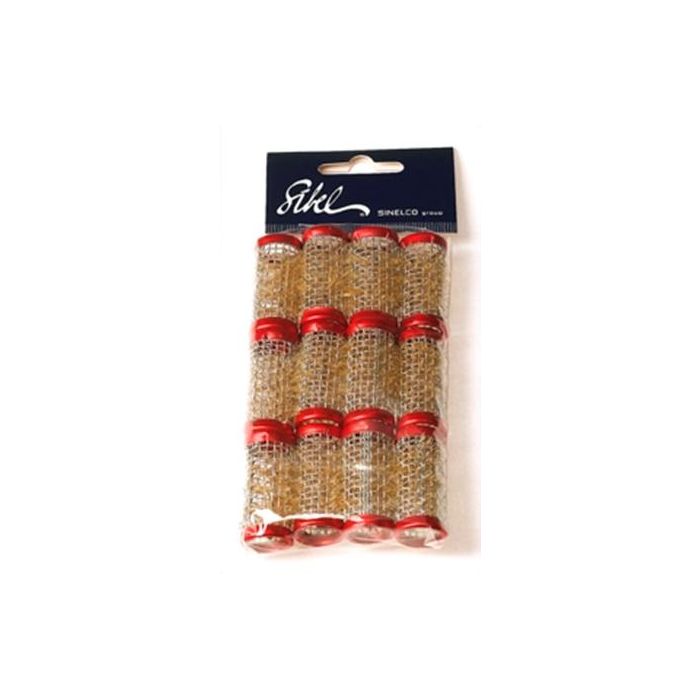 Sibel Wasserwellen Drahtwickler metall kurz rot 18 mm 21 Stück main product photo