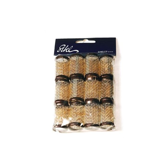 Sibel Wasserwellen Drahtwickler kurz braun 24 mm 12 Stück main product photo