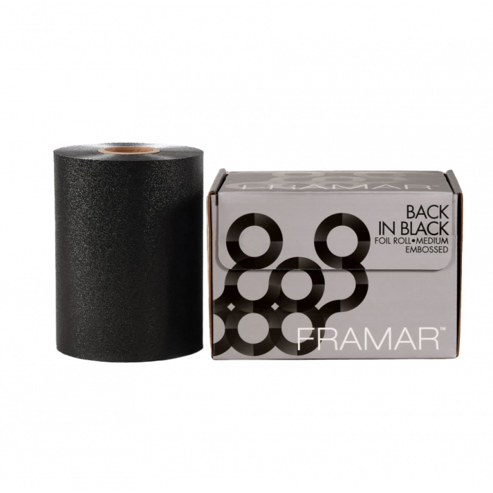 Framar Back in Black Embossed Medium Aluminiumfolie Schwarz main product photo