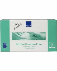 Abena Nitril-Handschoenen Sensitive poedervrij Maat S blauw 100st