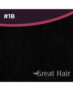 Great Hair Full Head Clip In - 40cm - wavy - #1B