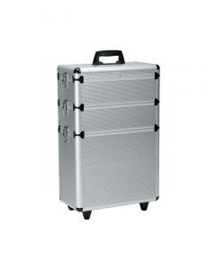 Sibel Aluminium Koffer 3-teilig auf Rädern silber 65x43x22cm
