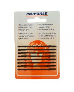 Invisible Haarschuifjes Lang 65mm Bruin 8st