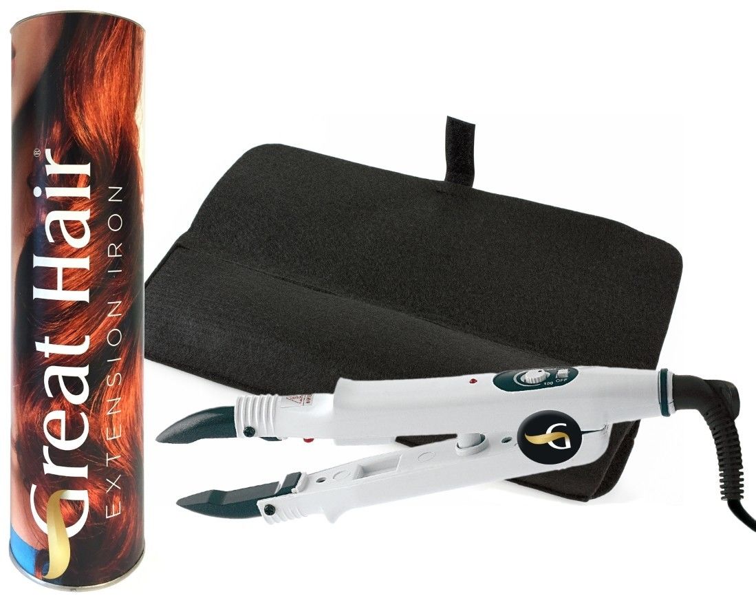 Great Hair Extensions warmtetang incl. hittebestendige etui