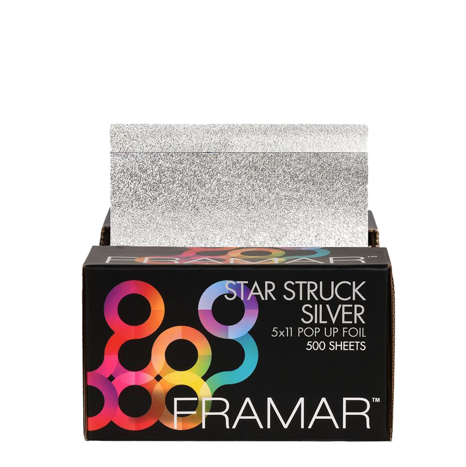 Framar Star Struck Aluminiumfolie 500 Sheets Silver 5x11