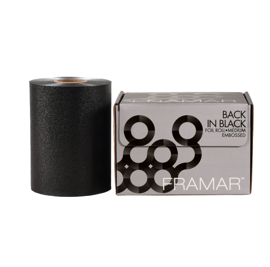 Framar Back in Black Embossed Medium Aluminiumfolie Zwart