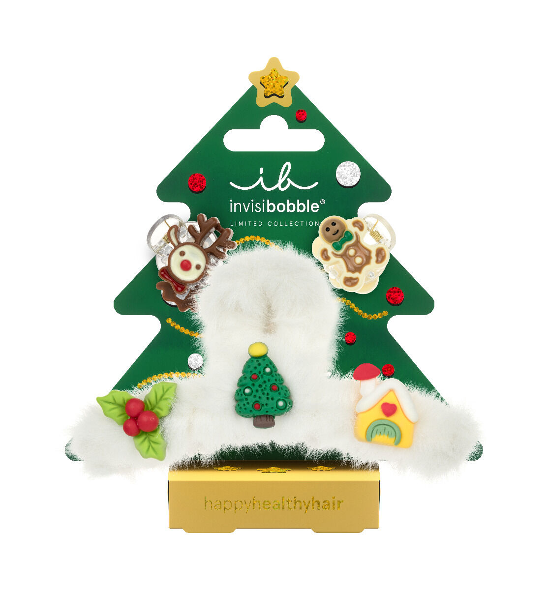 Invisibobble Set Festive Fluff M 3st